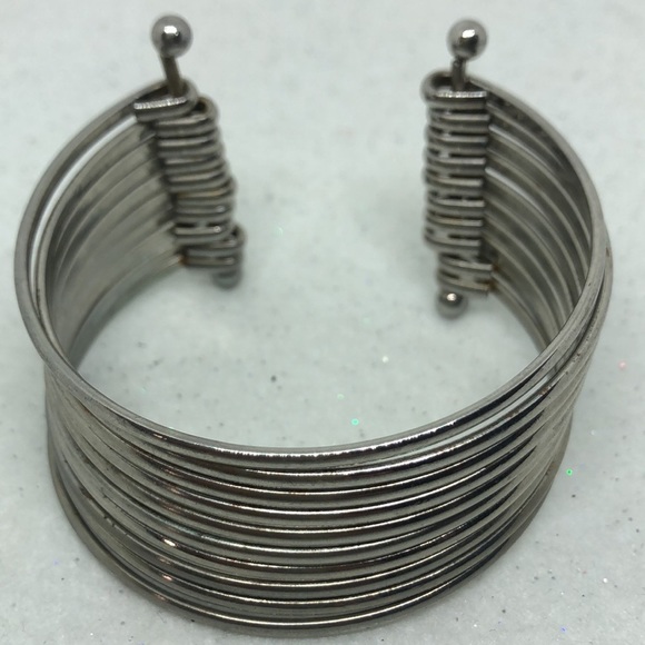 Silver Bangle Cuff Bracelet JB60 - Picture 3 of 3